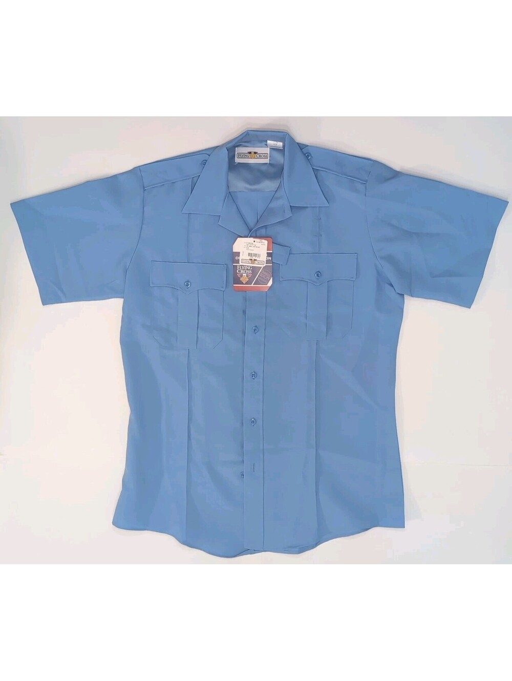 Flying Cross F185R78Z Mens 15.5x44x32 Command Zipper Shirt Blue Camera Comm New